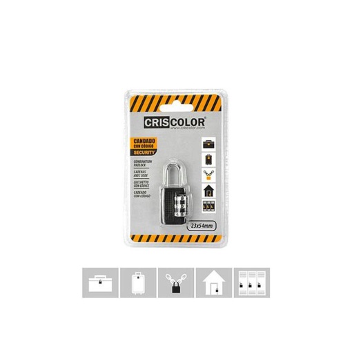 Assorted 23x54mm combination padlock