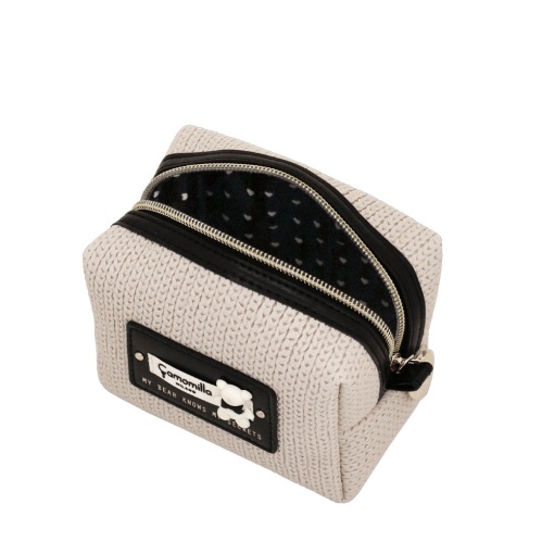 Bolsa Camomilla Coccola & Cuore bege 9x12x7cm