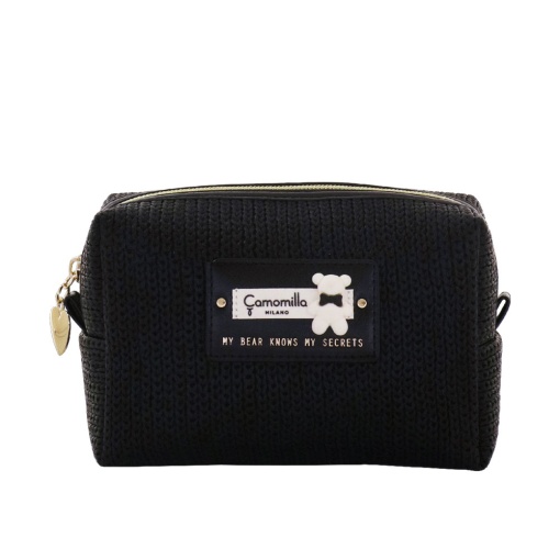 Camomilla Coccola & Cuore bag black 10.5x15.5x6.5cm