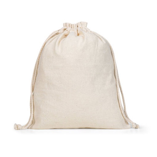 Saco algodão cru com cordão 25x32cm