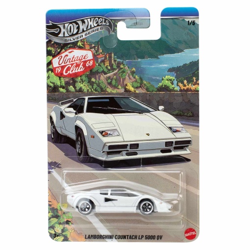 Hot Wheels Silver Series Vintage Club Lamborghini Countach LP 5000 QV Mattel HRT81/JKY20