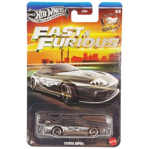 Hot Wheels Silver Series Fast & Furious 25 years Toyota Supra Mattel HNR88/JKX24