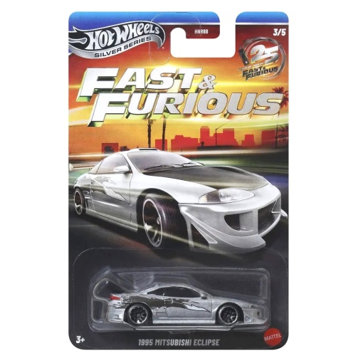 Hot Wheels Silver Series Fast & Furious 25 years 1995 Mitsubishi Eclipse Mattel HNR88/JKX22