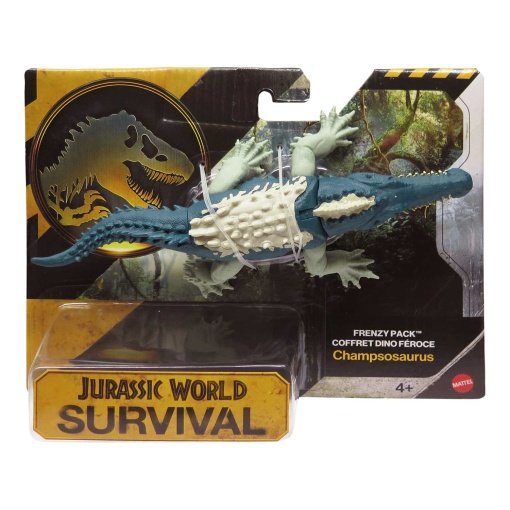 Jurassic World Survival pack frenético Champsosaurus 19cm Mattel JGB72/JKL64