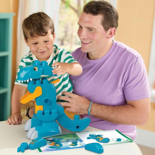 Mega Bloks 25 peças dinossauro de construção com dentada 3 em 1 Mattel JMK85