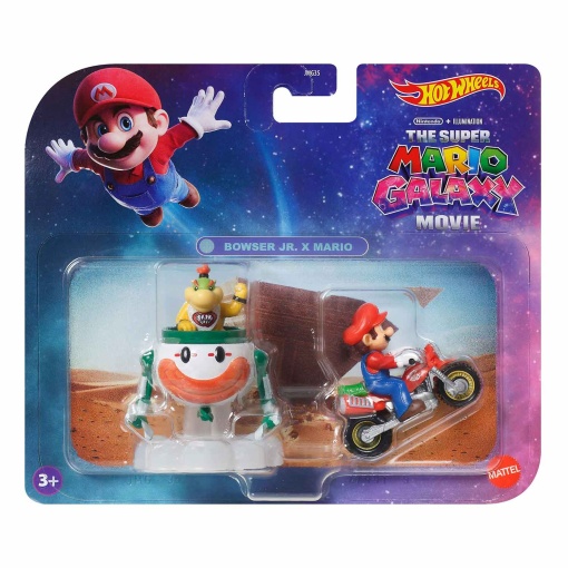 Hot Wheels Super Mario Galaxy Bowser Jr. x Mario Mattel JMG35