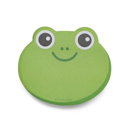 Kikkerland frog sticky note pad (100 sheets)