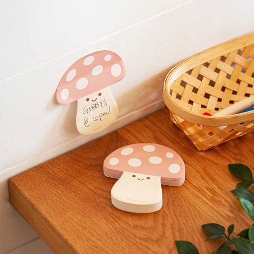 Kikkerland mushroom sticky note pad (100 sheets)