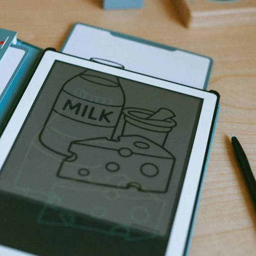 Kidydraw Mini tablet de desenho com ecrã LCD Kidywolf o meu pequeno supermercado