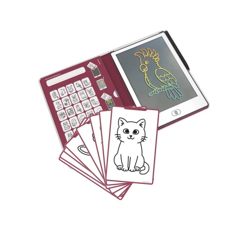 Kidydraw Mini tablet de desenho com ecrã LCD Kidywolf animais domésticos