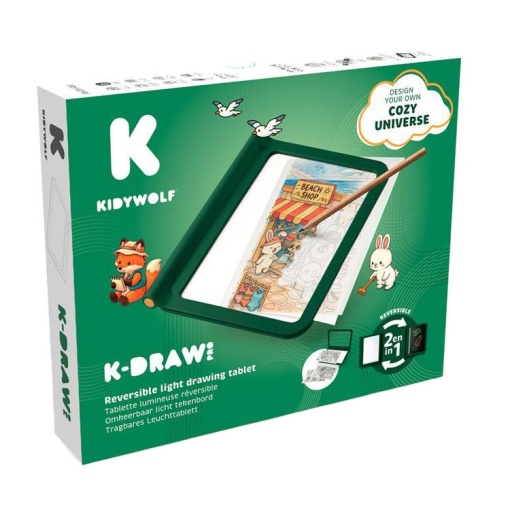 K-Draw Pro quadro luminoso para desenhar Kidywolf Cozy