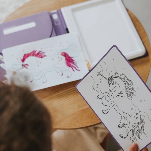 Recarga para K-Draw Pad quadro luminoso para desenhar Kidywolf era uma vez roxo