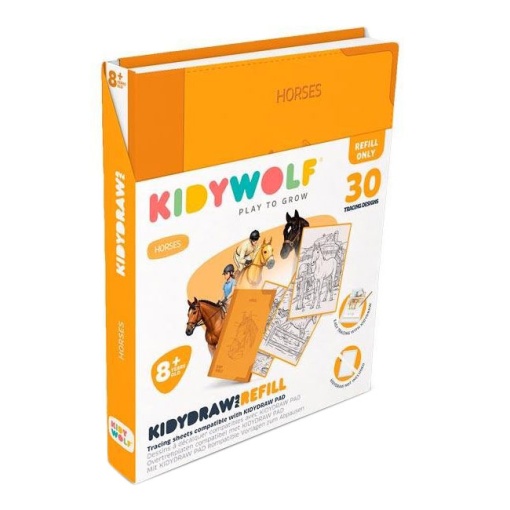 Recarga para Kidydraw Pad quadro luminoso para desenhar Kidywolf cavalos