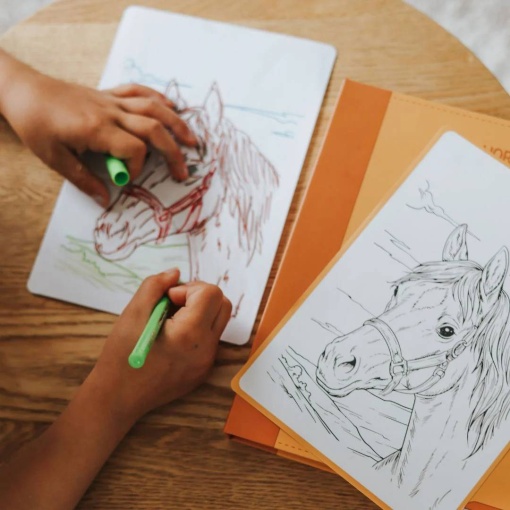 Recarga para Kidydraw Pad quadro luminoso para desenhar Kidywolf cavalos