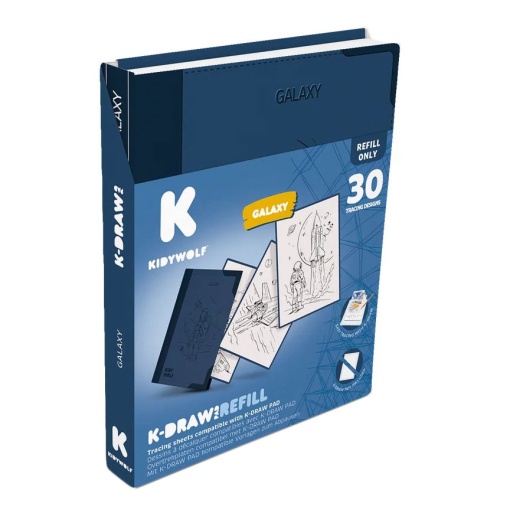 Recarga para K-Draw Pad quadro luminoso para desenhar Kidywolf galáxia