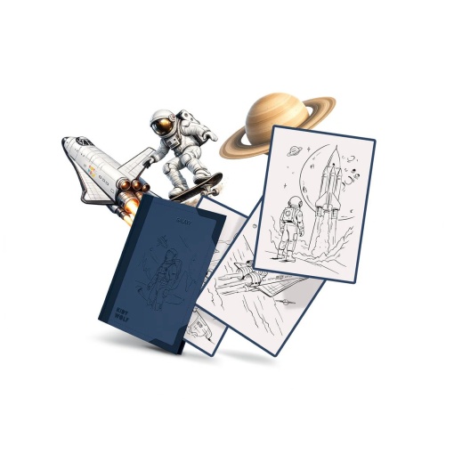 Recarga para K-Draw Pad quadro luminoso para desenhar Kidywolf galáxia