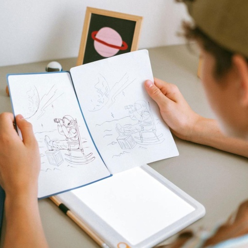 Recarga para K-Draw Pad quadro luminoso para desenhar Kidywolf galáxia