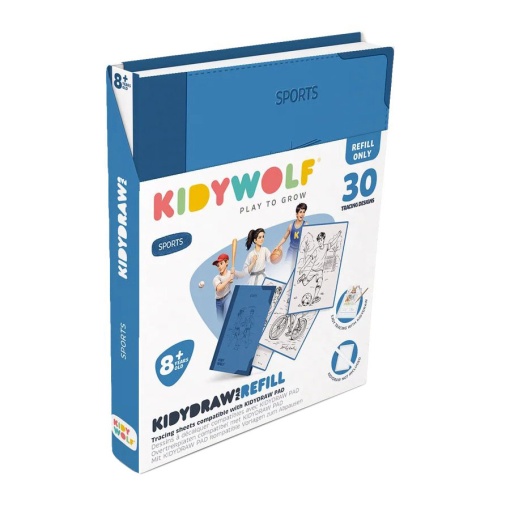 Recarga para K-Draw Pad quadro luminoso para desenhar Kidywolf desportos