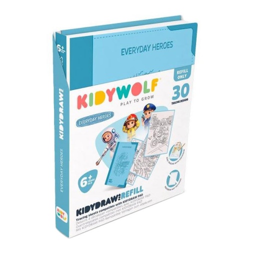 Recarga para K-Draw Pad quadro luminoso para desenhar Kidywolf heróis do dia a dia
