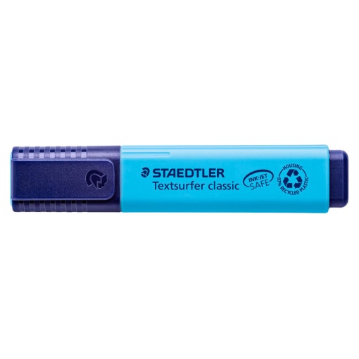Staedtler 364 Textsurfer Classic fluorescent highlighter in blue.
