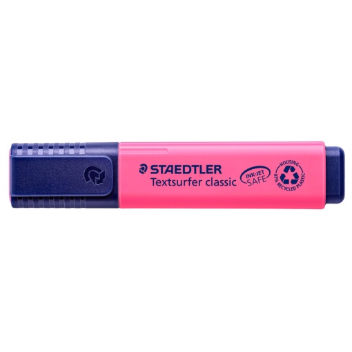 Staedtler 364 Textsurfer Classic fluorescent highlighter in pink.