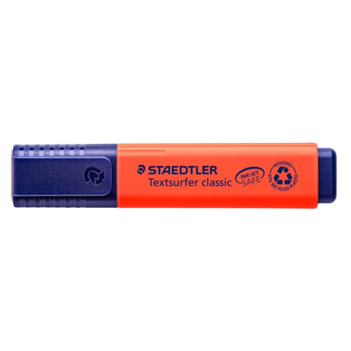 Staedtler 364 Textsurfer Classic fluorescent highlighter, red.