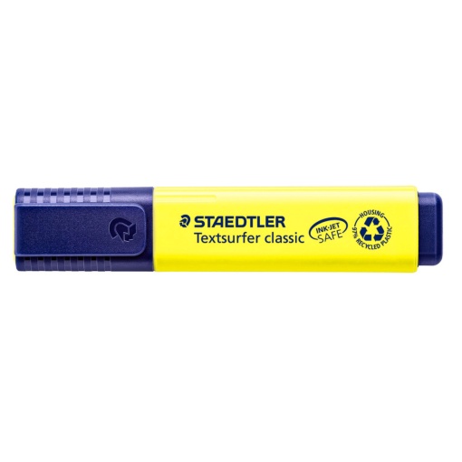 Staedtler 364 Textsurfer Classic fluorescent highlighter in yellow.