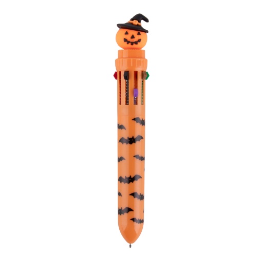 Esferográfica de 10 cores Apli Kids Halloween abóbora