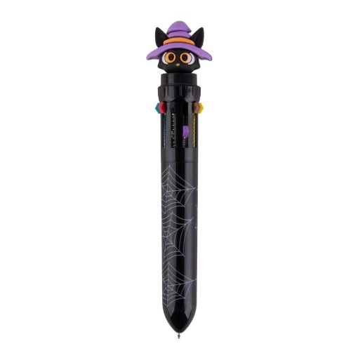 Esferográfica de 10 cores Apli Kids Halloween bruxa
