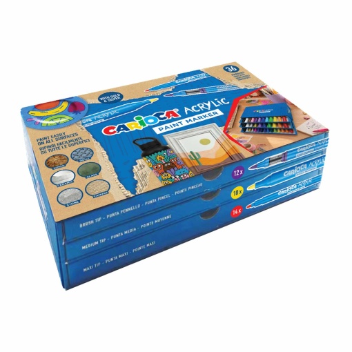 Carioca Acrylic Marker Set, 36 colors