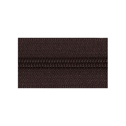 Fecho zipper de nylon malha 3 castanho escuro wengue (metro) Cose