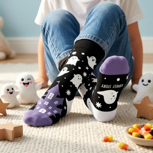 Lovely Story Halloween Boo Night Socks 30-35