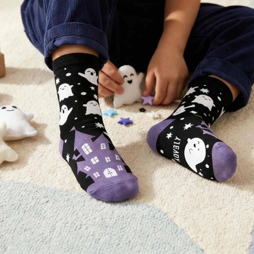 Lovely Story Halloween Boo Night Socks 30-35