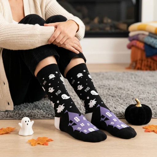 Meias Lovely Story Halloween Boo Night 36-41