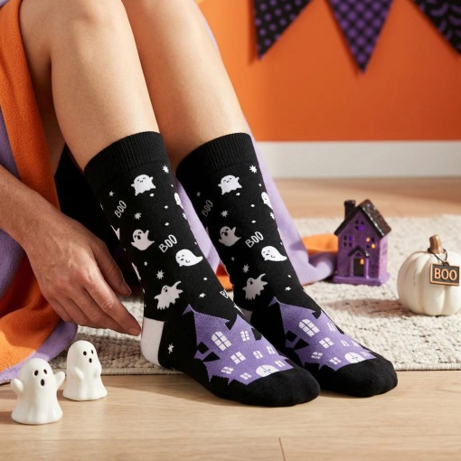 Meias Lovely Story Halloween Boo Night 36-41