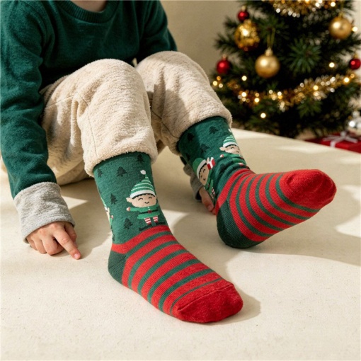 Meias Lovely Story natal Candy Patrol 30-35