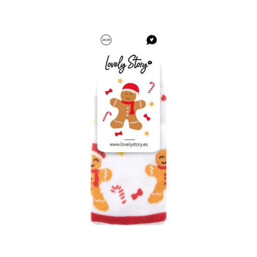Meias Lovely Story natal Gingerbread 24-29