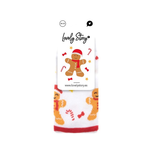 Meias Lovely Story natal Gingerbread 30-35