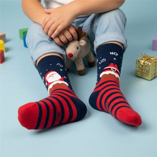 Meias Lovely Story natal Winter Santa 30-35