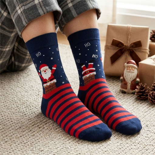 Meias Lovely Story natal Winter Santa 36-41