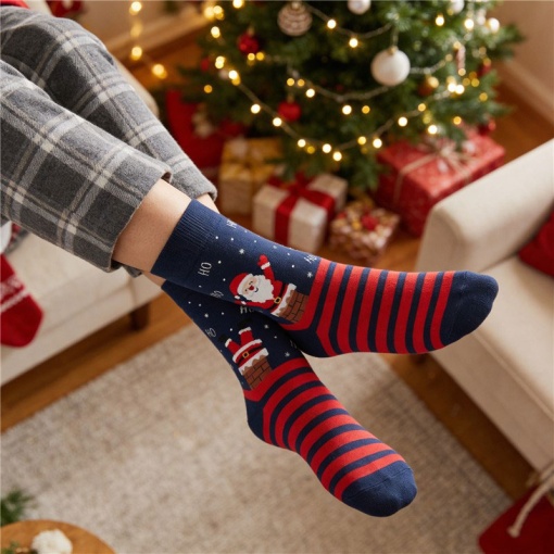 Meias Lovely Story natal Winter Santa 36-41
