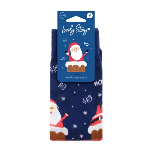 Meias Lovely Story natal Winter Santa 36-41
