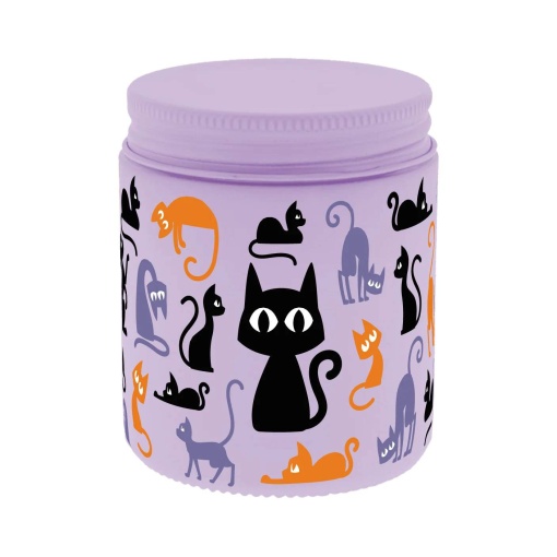Lovely Story Halloween scented candle, 160g, lilac, Witchy Cats