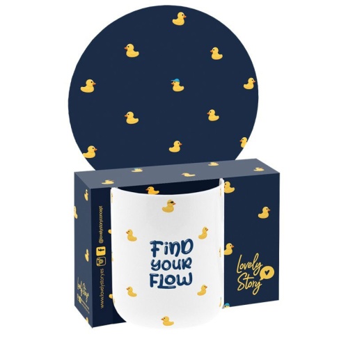 Lovely Story Duck Vibes ceramic mug, 330ml