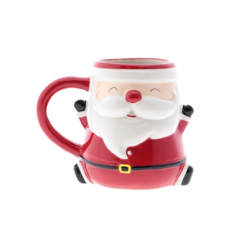 Conjunto caneca de cerâmica + óculos Lovely Story natal Pai Natal