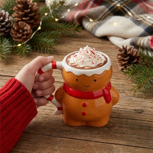 Lovely Story Christmas cookie ceramic mug and glasses set
