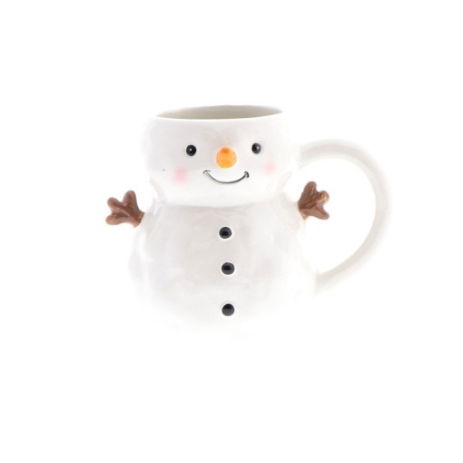 Lovely Story Christmas snowman ceramic mug and glasses set