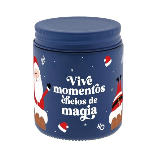 Lovely Story scented Christmas candle, blue, "Experience moments full of magic."