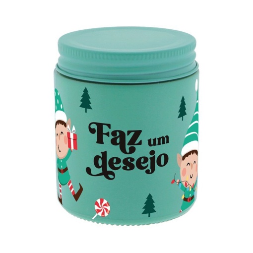 Vela aromática Lovely Story natal verde "Faz um desejo"