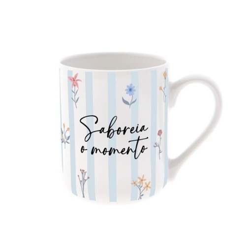 Lovely Story white ceramic mug "Savor the moment" 330ml